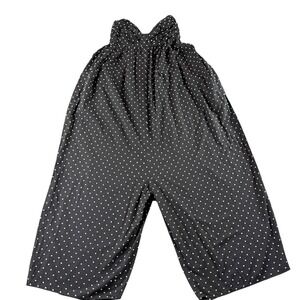 Marysia Resort Jumpsuit Womens Small Black White Polka Dot Strapless 100% Cotton